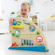 欧蒙滚球历险记宝宝早教创意木质儿童益智力玩具婴幼儿男女孩1岁+