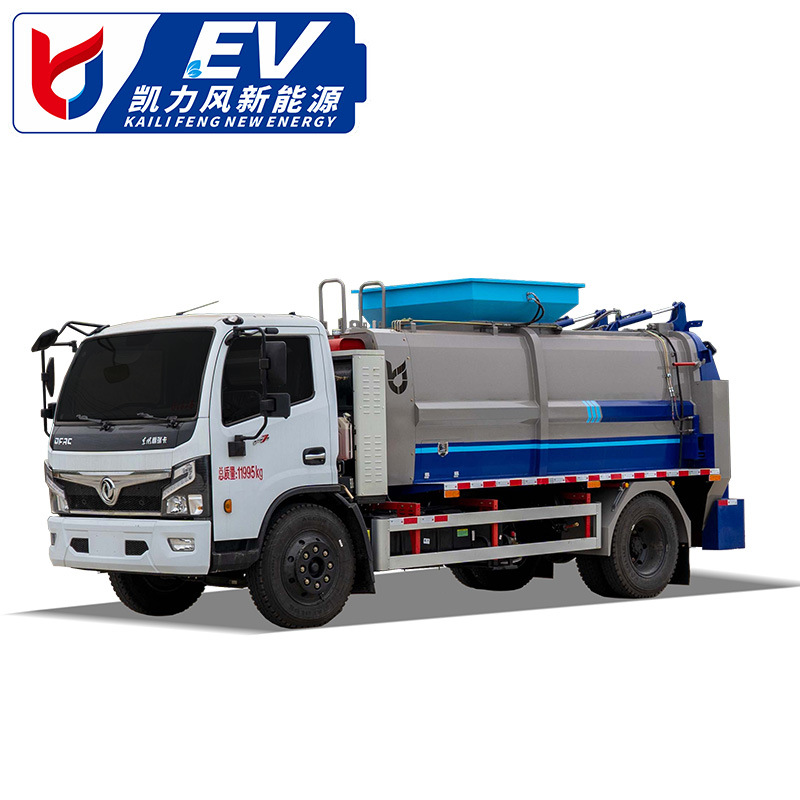 东风福瑞卡插电式混合动力餐厨垃圾车 新能源餐厨垃圾清运车-阿里巴巴