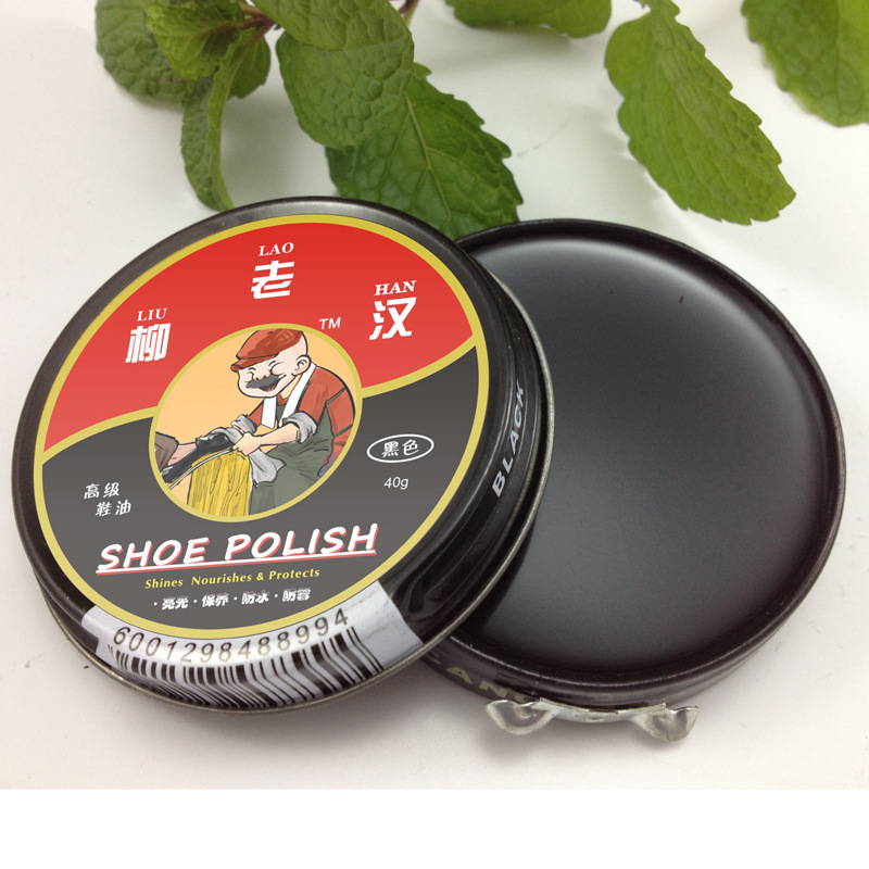 厂方直销mr.liu鞋油批发皮鞋保养油棕色黑色铁盒高档鞋蜡鞋油套装