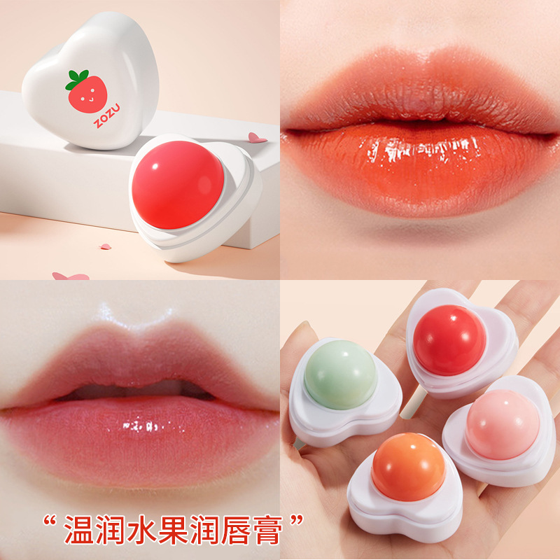 Zozu Fruit Flavor Lip Balm 5.8G Hydrating Moisturizing and Nourishing Lip Small Portable Little Pudding Lipstick Wholesale