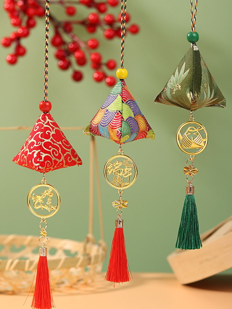 端午节艾草香包驱蚊香囊三角粽艾叶熏香古风挂件公司商场活动礼品