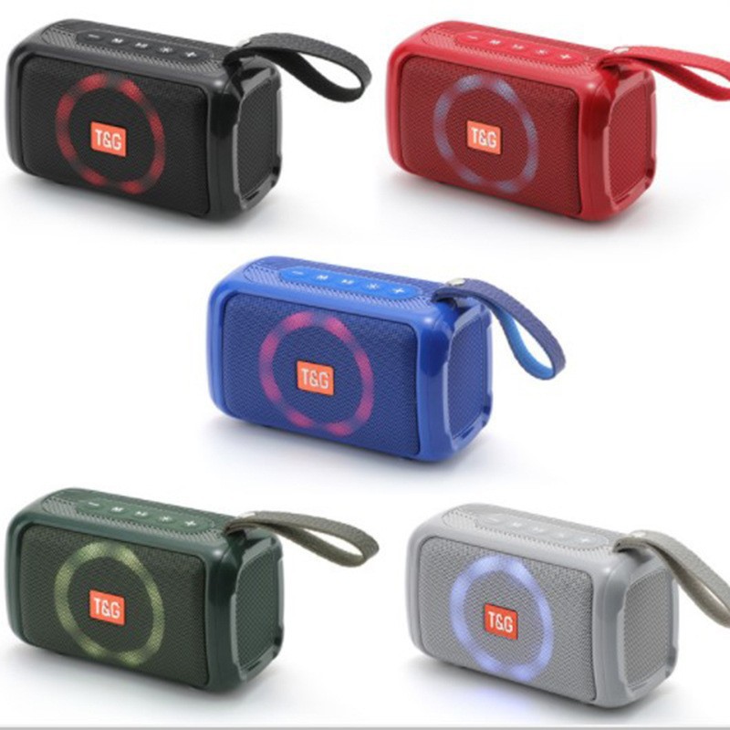 tg193新款迷你无线蓝牙音箱led彩灯户外便携跨境小音响插卡低音炮