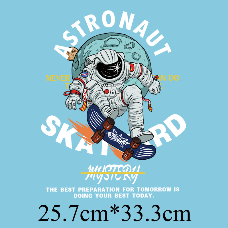 nasa打篮球美国航天宇航员烫画粘贴烫印图案1122diy手工店