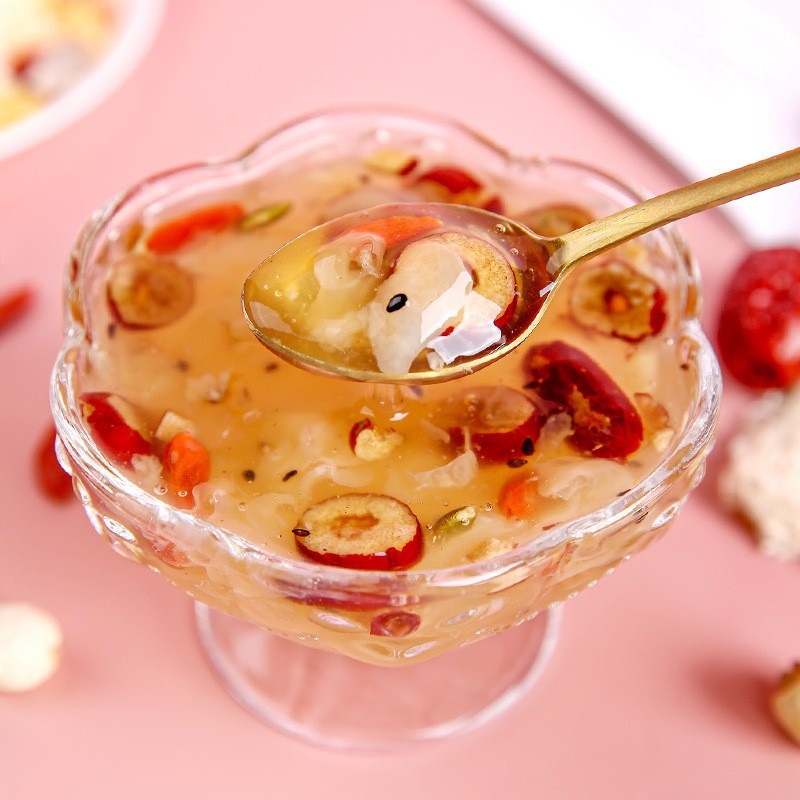 红枣银耳藕粉羹速溶颗粒早餐营养代餐水果坚果莲藕粉批发