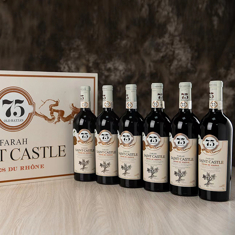 老藤红酒法国批发进口原瓶干红葡萄酒14.