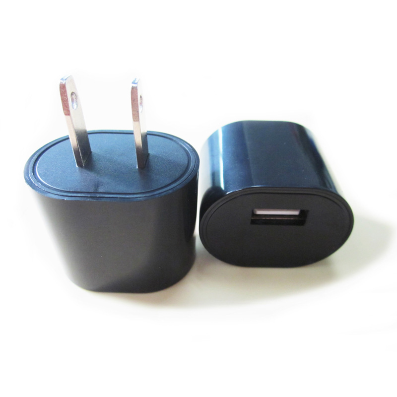 经典单usb插头充电器  椭圆手机充电器  5v 1a旅行手机充头