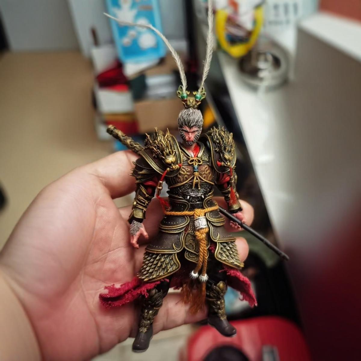可动悟空手办雕像模型摆件玩具gk游戏悟空可动人偶孙悟空帅-阿里巴巴