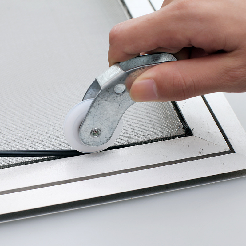 10米纱窗压条嵌条卡条密封条胶条送压轮塑钢铝合金家用固定压纱条