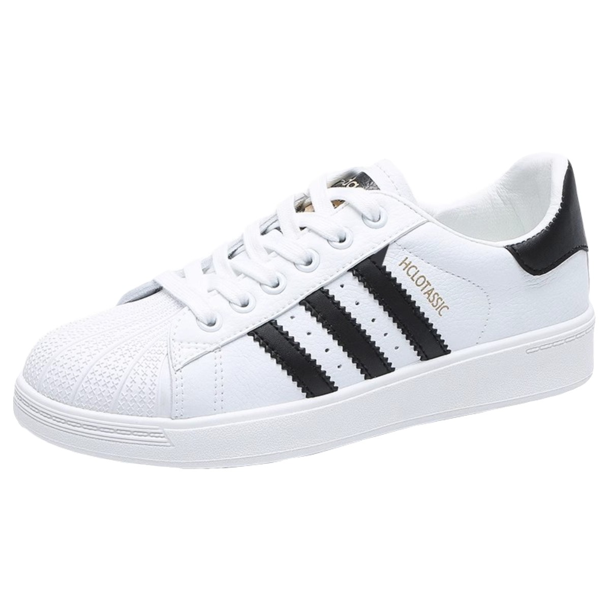 女鞋春季新款2024百搭单鞋贝壳头平底白色板鞋学生小白鞋女生