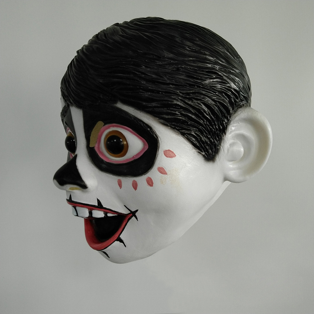 万圣节恐怖寻梦环游记面具音乐小男孩米格尔头套cos埃克托面具