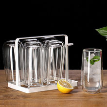 双层玻璃杯简约风玻璃杯子水杯耐热耐高温杯泡茶杯透明家用套装