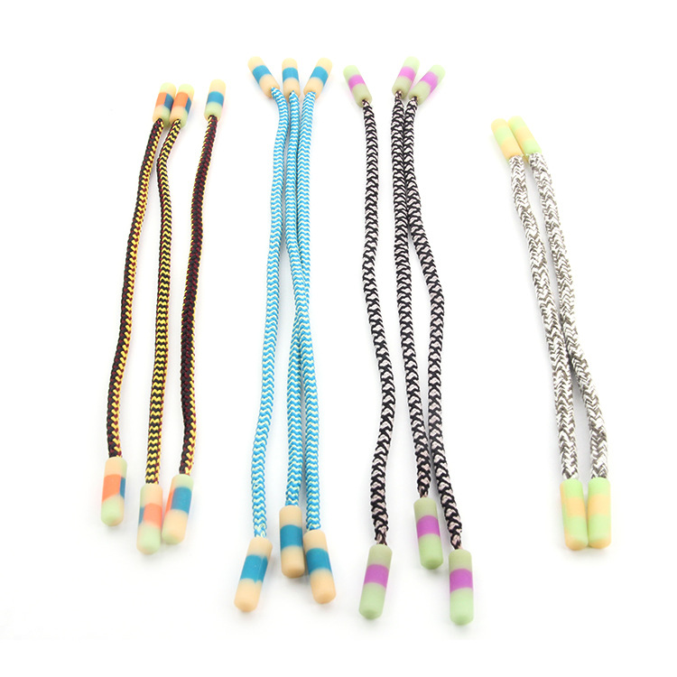 新款个性光变硅胶绳制腰带软胶绳制 卫衣帽绳 服饰发饰装饰用绳带