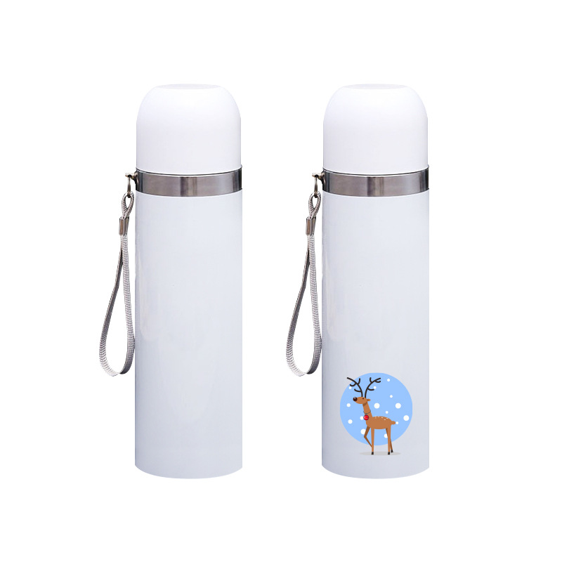 Customized Mikenda Double-Wall 304 Stainless Steel Thermos Tea Bottle Logo Design Thermal Transfer Advertising Cup