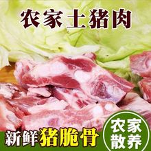 沂蒙山散养黑猪肉猪胸骨脆骨胸软骨排骨新鲜红烧煲汤食材冷冻包邮