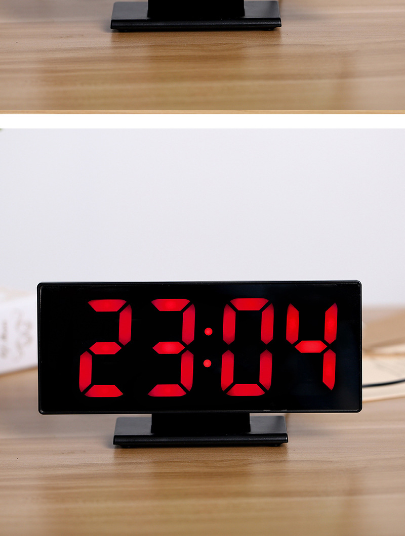学生闹钟数字简约大屏幕床头客厅灯光带usb数字时钟led电子钟定制