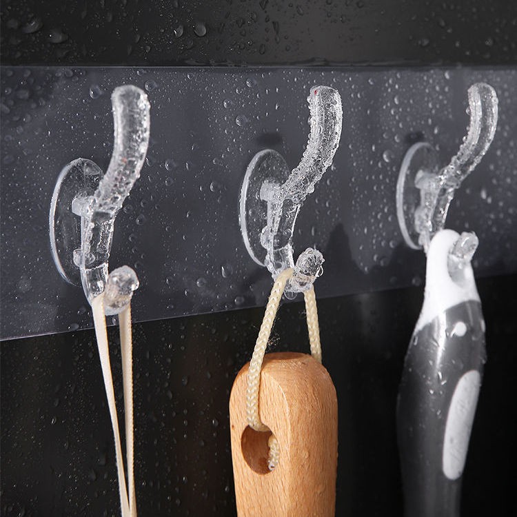 Strong Adhesive Hook Kitchen Wall Hanging 6-Row Multi Hook