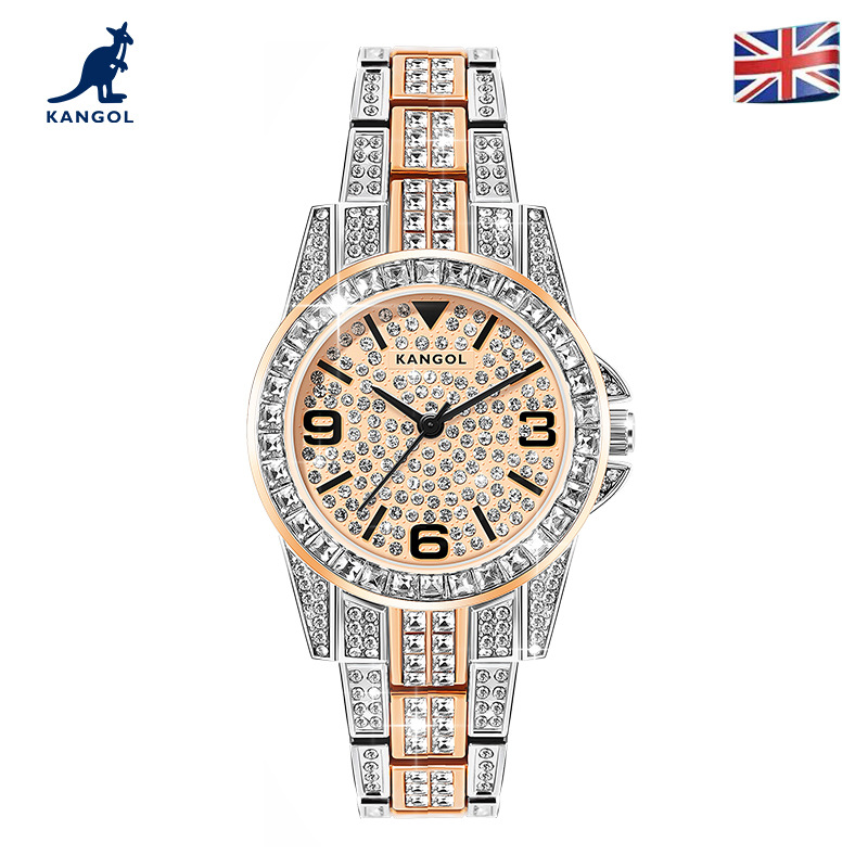 英国品牌坎戈尔袋鼠kangol全自动石英表女士手表学生防水k691