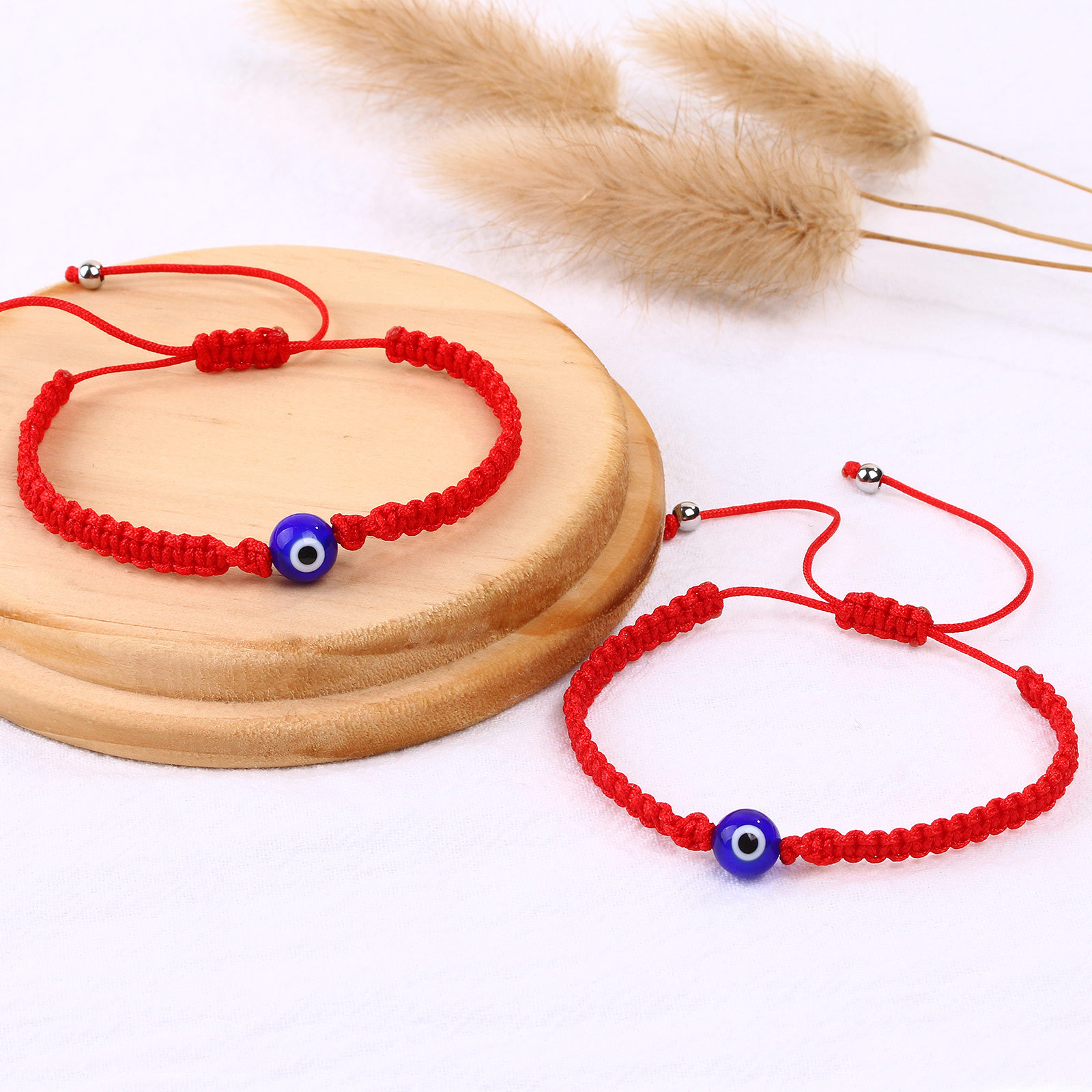 速卖通热卖红绳手链女眼睛编织手环土耳其恶魔之眼睛手链情侣饰品