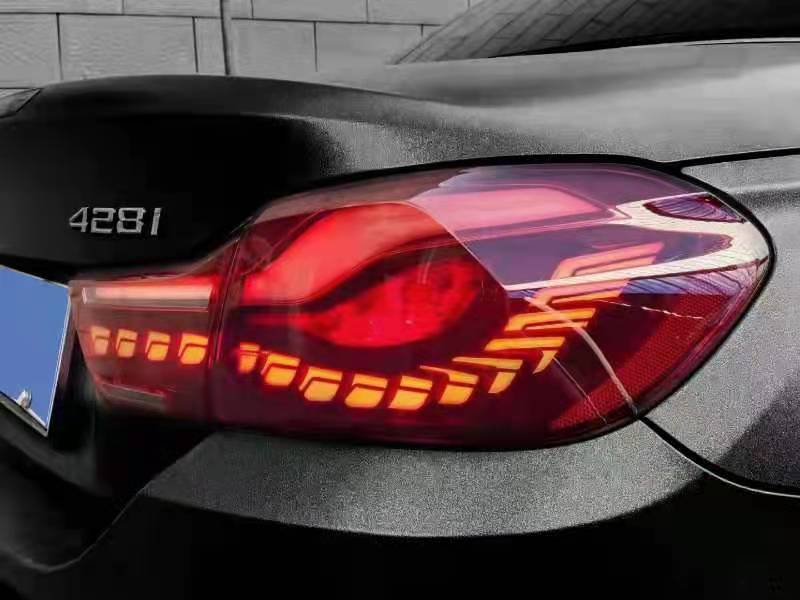 适用于宝马4系f32f82 龙鳞尾灯改装宝马四系m4款龙鳞led尾灯总成