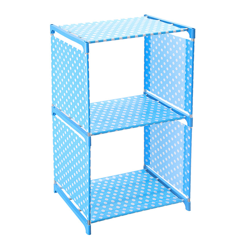 Manufacturers Supply Extrusion Laminating Non-Woven Coating Bookshelf, Children's Storage Rack, DIY Bookshelf, Trapezoidal Space-Saving Bookshelf