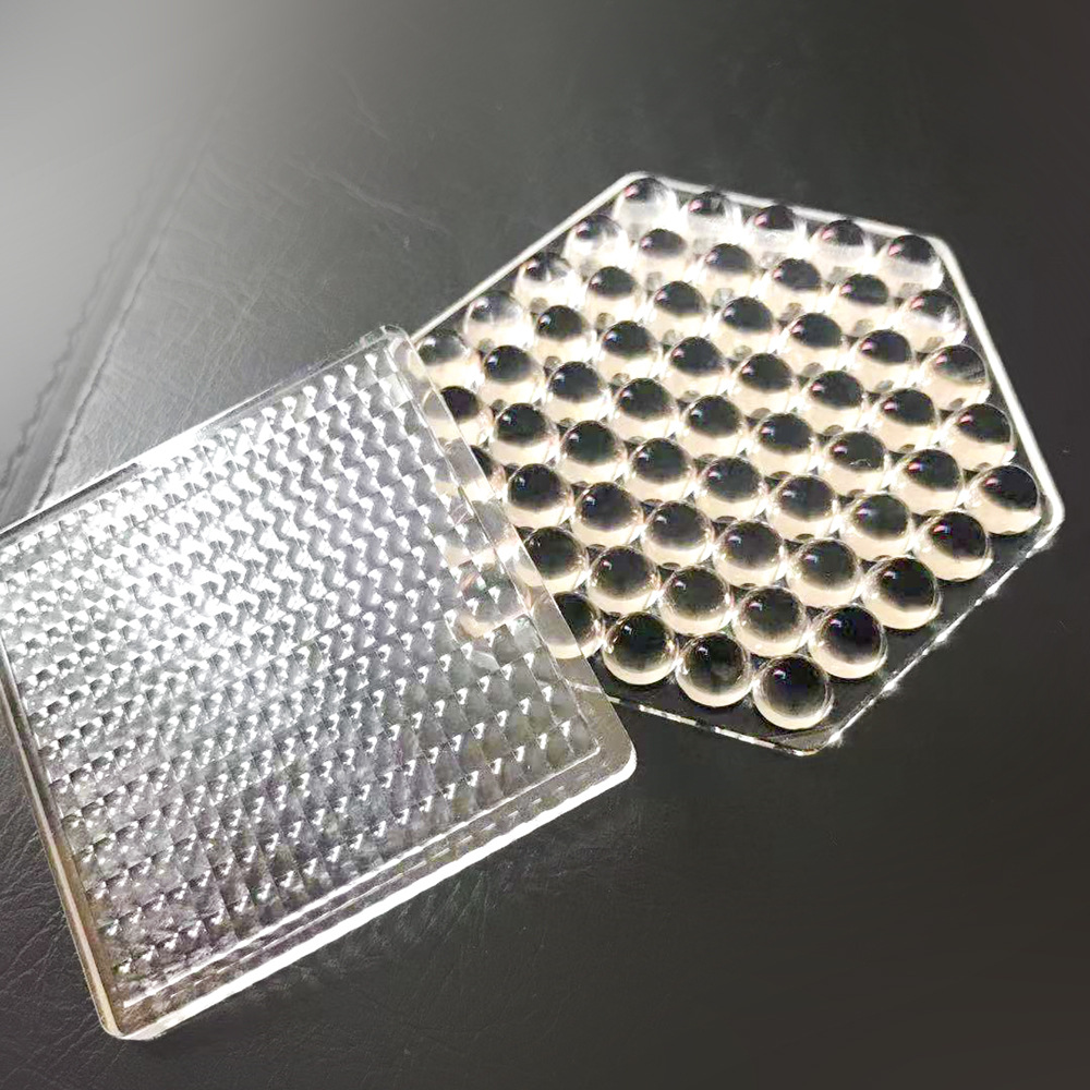 【南阳瑞特】蜂窝透镜复眼透镜蝇眼矩阵镜片聚焦透镜厂家定制yc