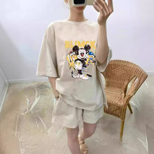 韩国东大门休闲运动套装夏季新款微时尚多巴胺短袖短裤两件套女