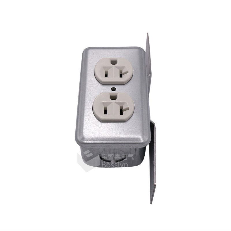 nema 5-20美式双联插座 美国加拿大家装墙壁电源插座配面板底盒