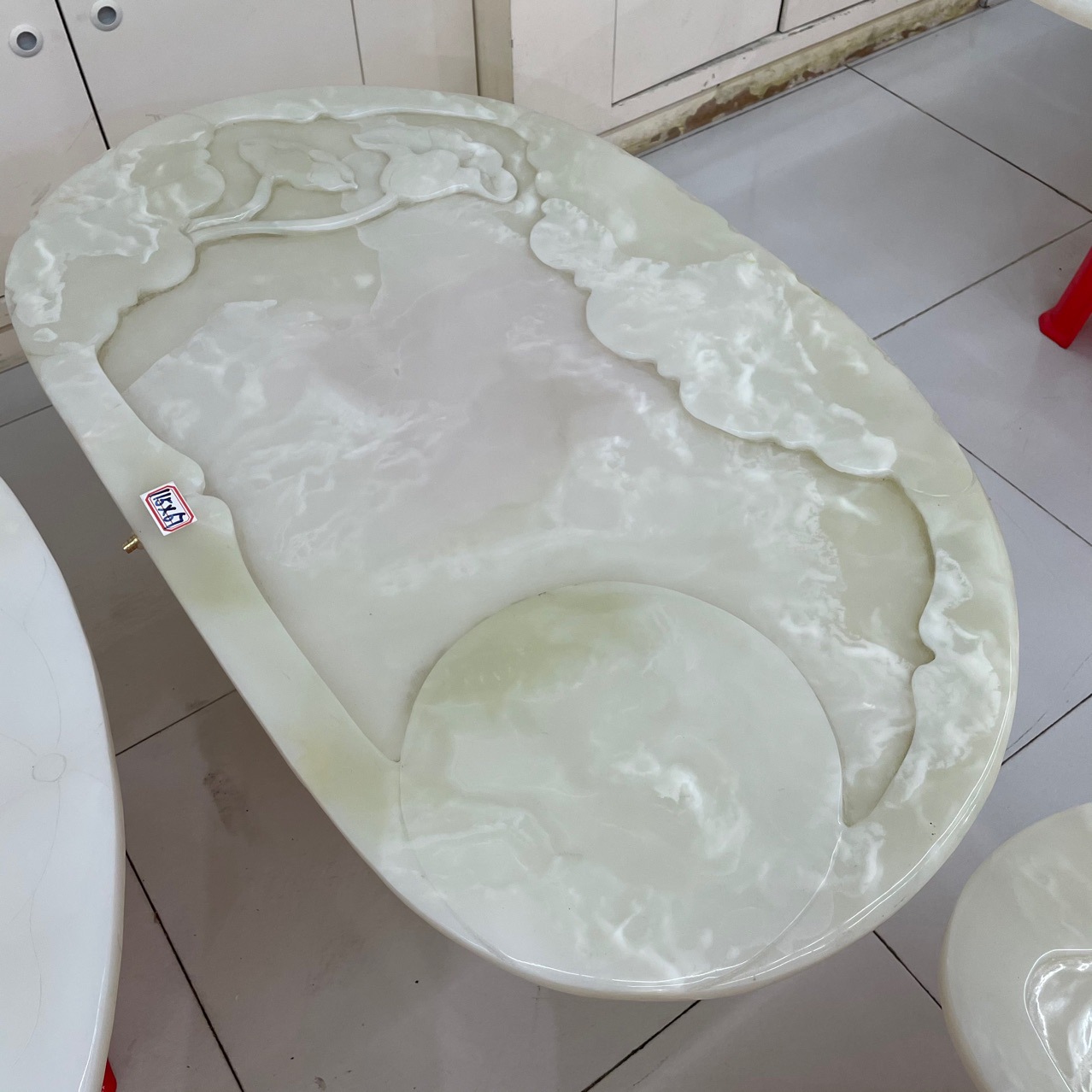 玉茶盘阿富汗玉