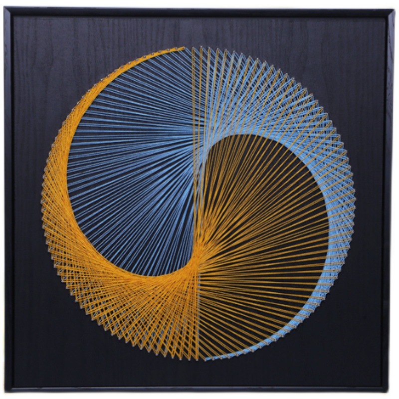 手工绕线画钉子绕线画diy绕线立体手工制作钉子绕线画钉子画绕线