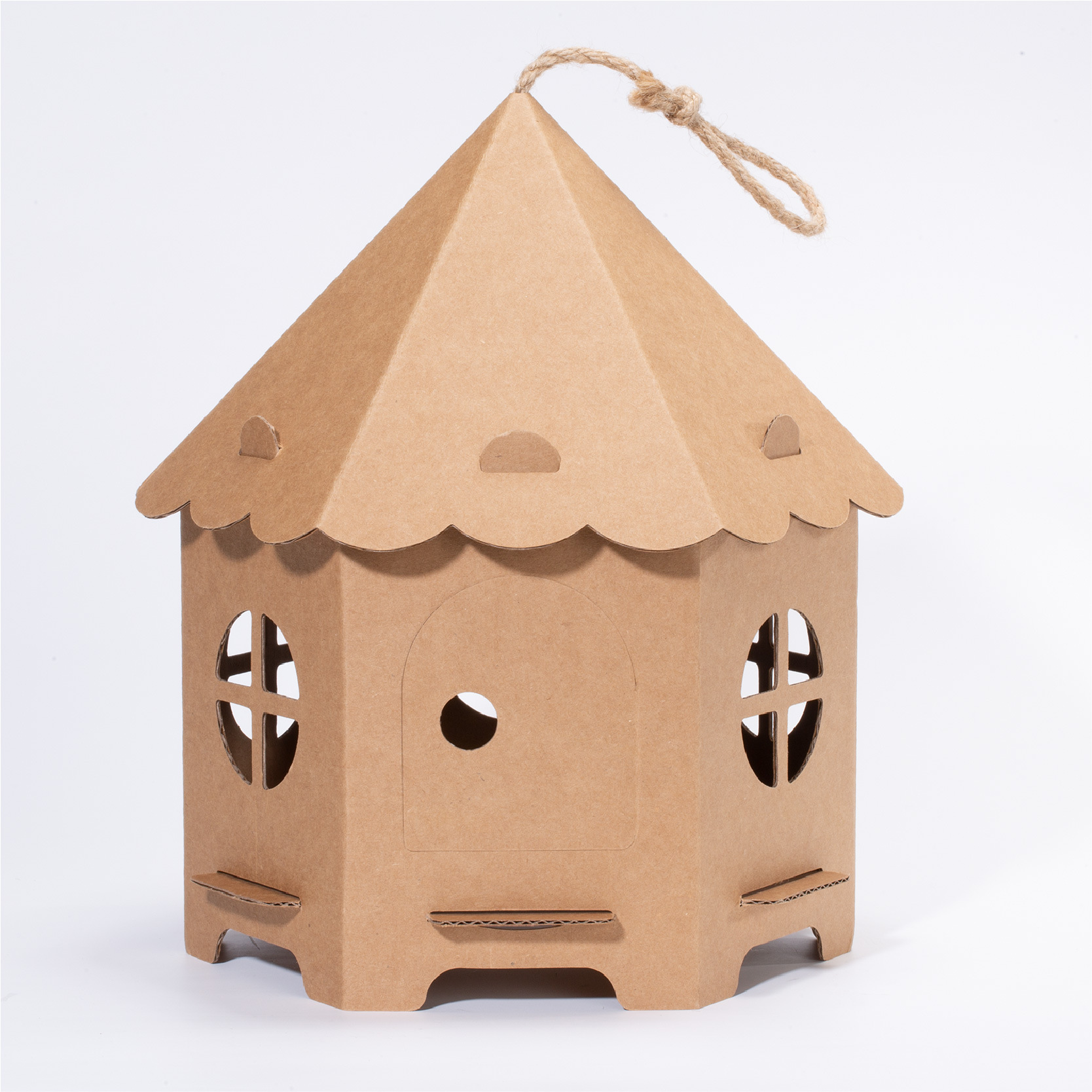 幼儿园手工装饰diy环创立体小房子型纸盒迷你纸板房子区角材料包