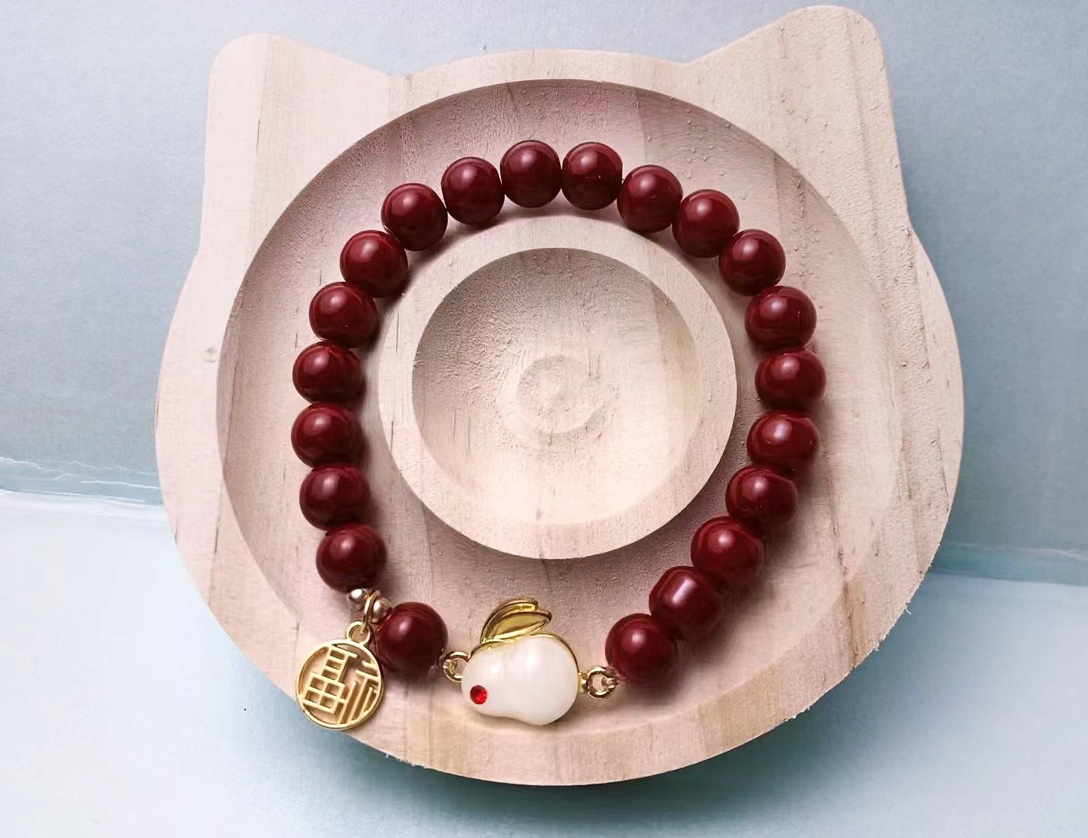 民族风仿朱砂手链招财红珠转运珠手串景区热销新饰品直播代发货源