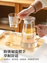 冷水壶家用耐高温玻璃凉开水壶大容量高颜值茶壶凉水杯套装