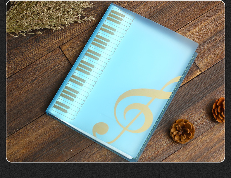 a4曲谱文件夹 资料夹 乐谱文件夹 五线谱夹 钢琴谱子夹 80页插页