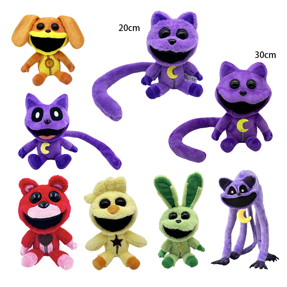 新品smiling critters monster catnap 微笑恐怖猫毛绒玩偶公仔