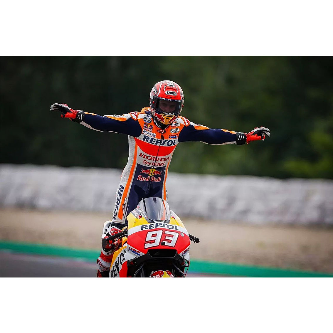 93号马奎斯海报a星骑行机车罗西哈雷宿舍贴画越野重机车房间壁纸