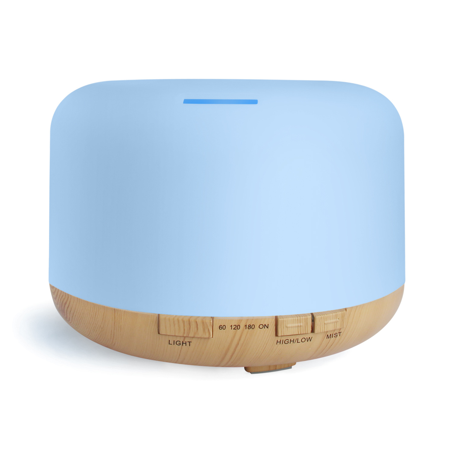 Colorful Light Ultrasonic Air Anion Non-Printed Humidifier Bread Non-Printed 500ml Wood Grain Aroma Diffuser