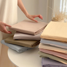 纯色简约风丨60支全棉磨毛单品床单纯棉加厚1.8m单床笠床垫保护套