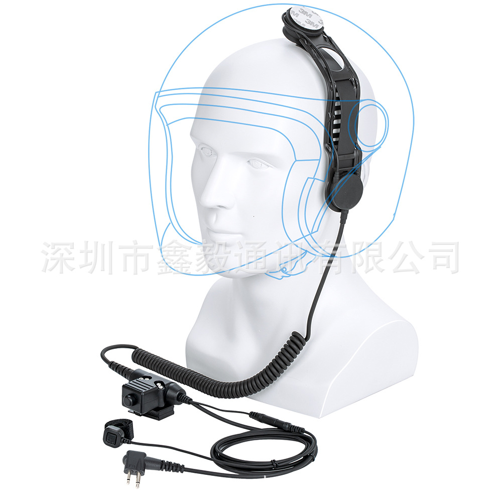 适用于MOTO GP88的手指咪 U94 PTT+头骨传导耳机 对讲机手咪