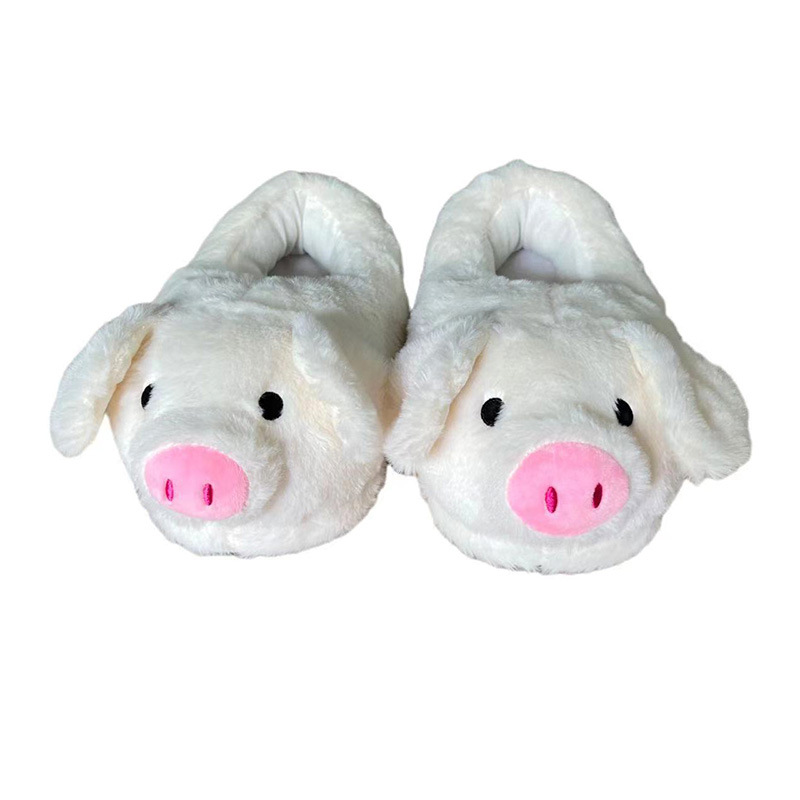 Lovely Pink Dudu Pink Pig Plush Slippers Home Indoor Pig Soft Girl Heart Pig Thermal Cotton Slippers