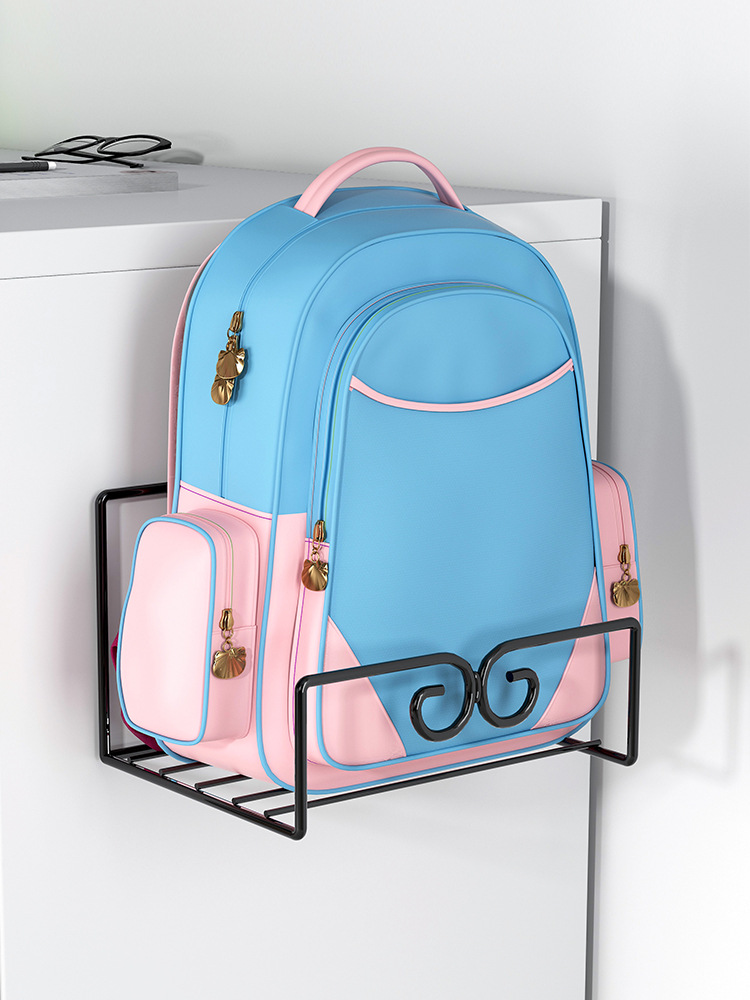 书包架家用书包置物架放书包的收纳架子学生儿童挂书桌办公室神器