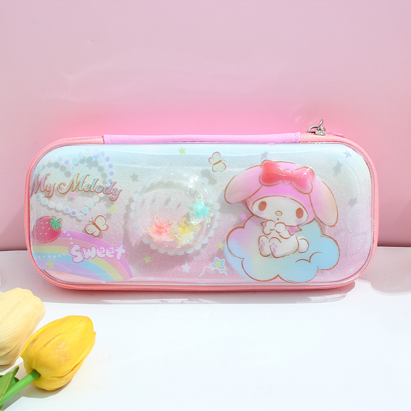 kt三丽鸥可爱卡通大容量笔袋学生高颜值拉链收纳文具盒-阿里巴巴