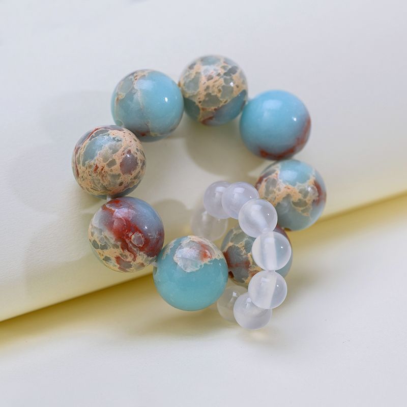 寿山石绕指柔手串小手捻手机链文玩指尖文创跑环流苏念珠女男把件