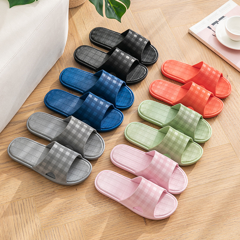 [Customized] New Square Slippers Wholesale Non-Slip Household Bath Homestay Hotel Thick Bottom Sandals