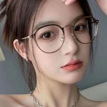 抖音同款韩版潮流近视眼镜女可配有度数防蓝光光学平光眼睛框镜架