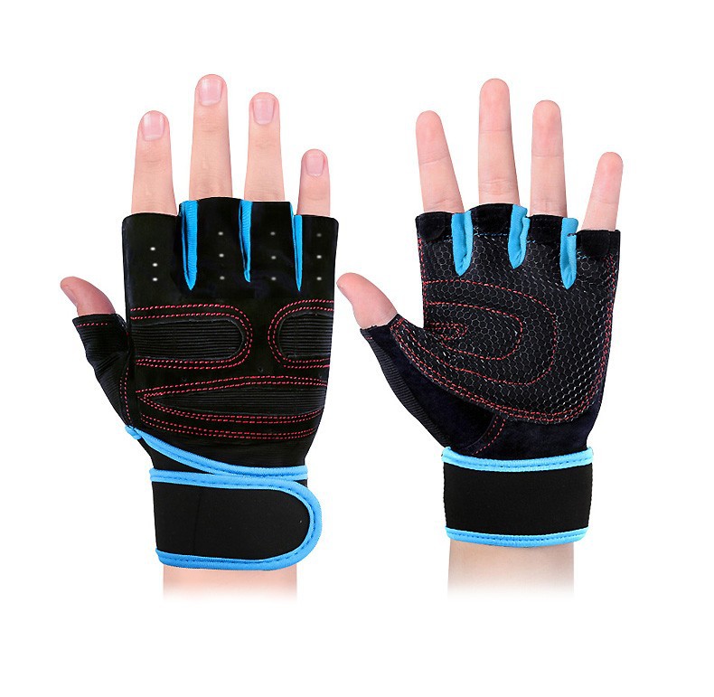 健身护手套男女器械单杠锻炼护腕训练防滑半指运动引体向上防起茧
