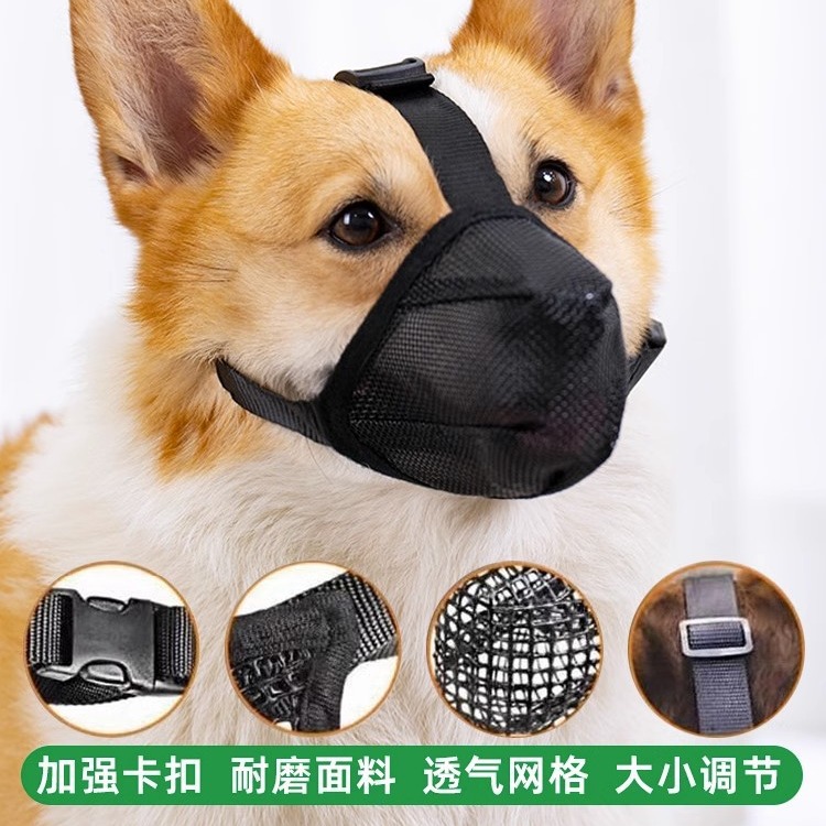 狗狗外出防乱吃防误食洗澡防咬嘴套金毛萨摩耶大型犬狗嘴巴套嘴罩