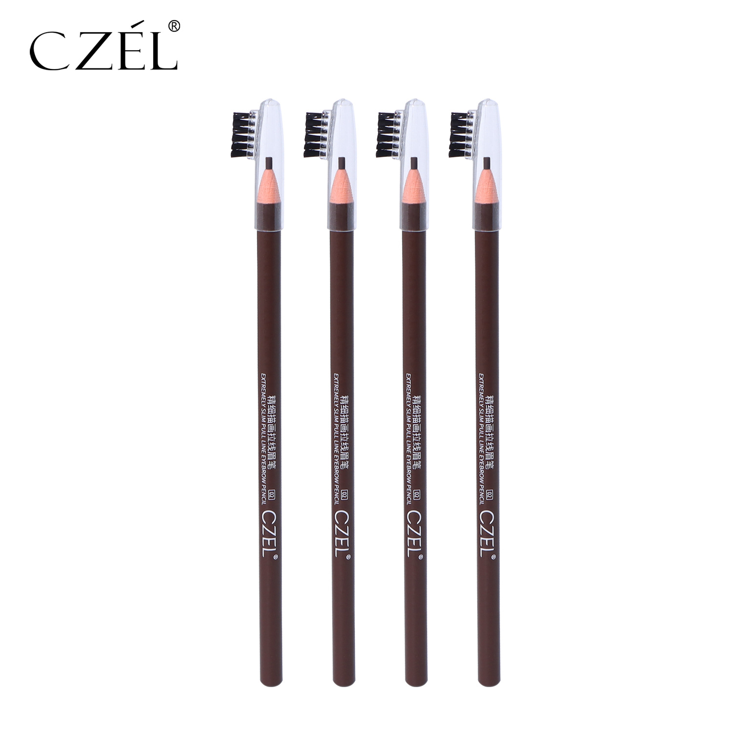 Czel/New Product 2mm Extremely Fine Line Drawing Eyebrow Pencil Waterproof Not Smudge Easy to Dye and Color Mom Student Support Sample Eyebrow Pencil
