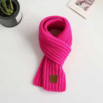 儿童围巾秋冬季宝宝围脖韩版男童女童可爱针织围巾小女孩毛线围脖