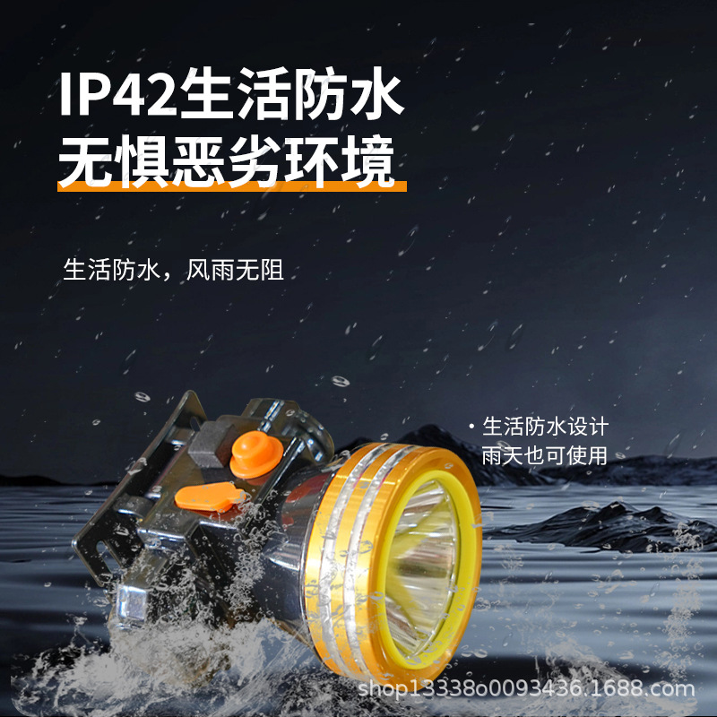 强光头灯头戴式电筒户外led锂电池大功率高续航头灯防水头灯s6