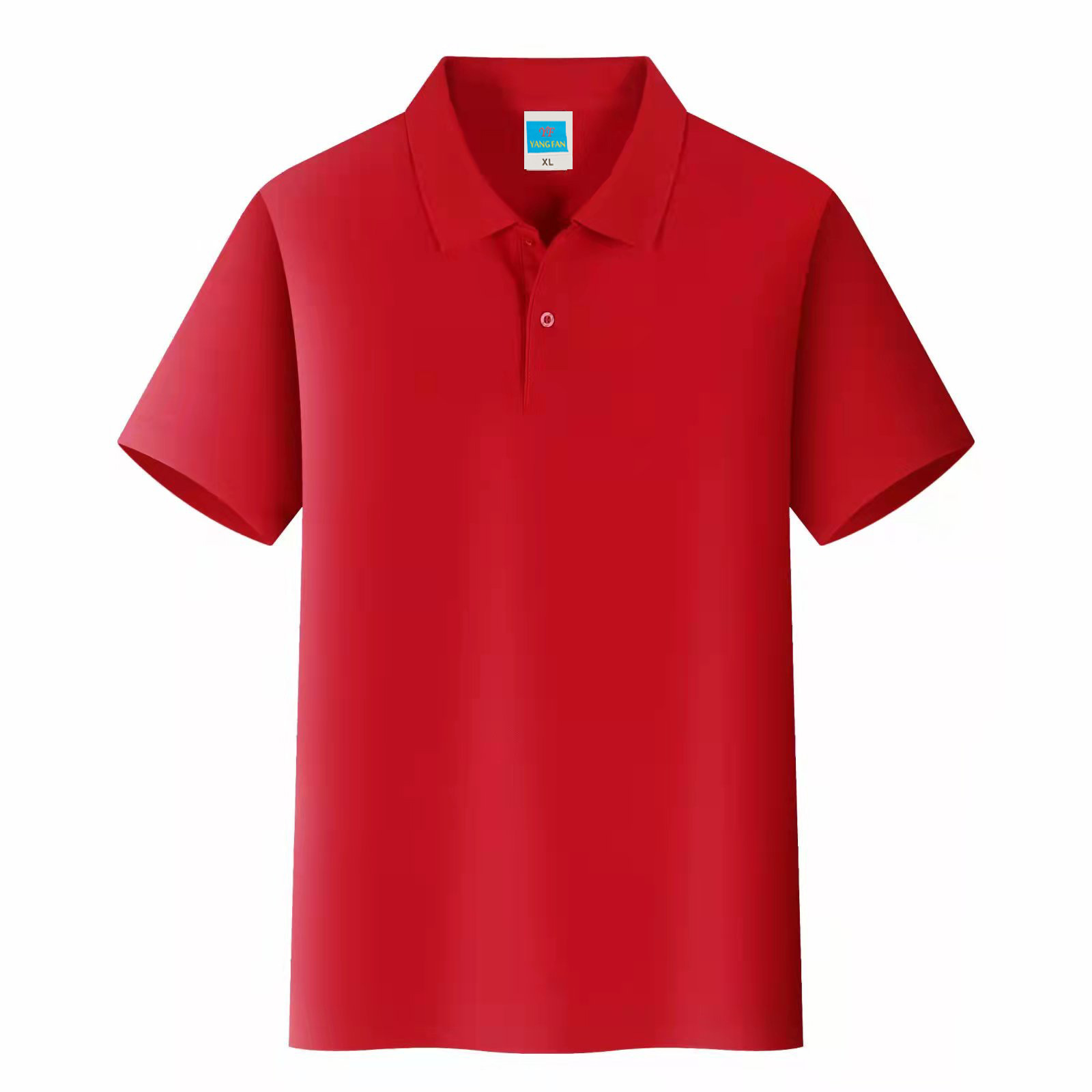 Solid Color Polo Collar Men's Pool Shirt Summer Work Clothes Advertising Shirt Printed Logo Enterprise Work Wear Short Sleeve T-shirt Printing